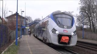 Les Régiolis bien présent sur certaines lignes dAlsace HD [upl. by Archibold]