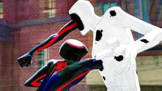 Miles vs Spot Fight Scene  SpiderMan Across the SpiderVerse [upl. by Edmead]