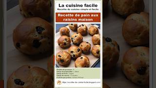 Recette de pain aux raisins maison [upl. by Epilihp]