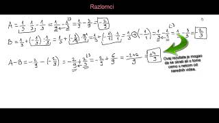 Razlomci mnozenje deljenje sabiranje oduzimanje [upl. by Fagen]
