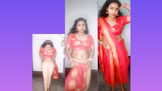 Step By Step Dhoti Style Saree Drapingsareesaadivlogvlogsvideo [upl. by Eikcir]