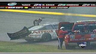 2008 Nascar Nationwide Series Talladega big one [upl. by Drauode751]