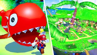 Super Mario Sunshine  Course 7 Pianta Village  No Damage 100 Walkthrough [upl. by Donata]