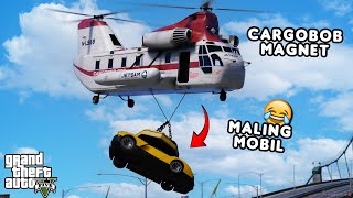 MALING MOBIL PAKE HELIKOPTER MAGNET  GTA 5 ROLEPLAY [upl. by Esinaj487]