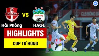 Highlights Hải Phòng vs HAGL  Dàn sao thi nhau tỏa sáng  Xuân Trường tặng đối thủ 1 bàn thắng [upl. by Oswell]