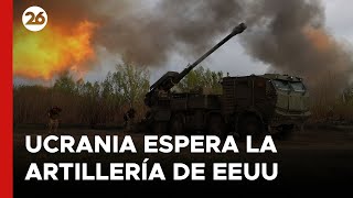 Ucrania espera la artillería de EEUU para frenar a Rusia  26Global [upl. by Elliott]