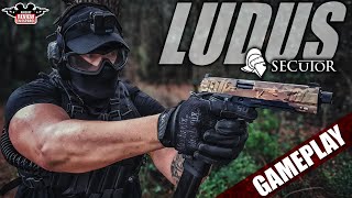 FULL HPA con la NUEVA LUDUS skin MULTICAM de SECUTOR  Gameplay en CQB   Airsoft Review en Español [upl. by Oirotciv]