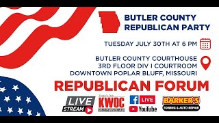 2024 Butler County Republican Candidate Forum from the Butler County Courthouse [upl. by Ardnalac857]