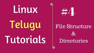 4 File structure and directories  Linux Telugu Tutorials [upl. by Idner]