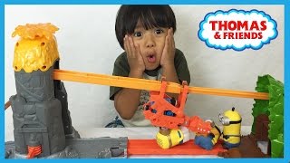 Ryan plays with Thomas and Friends NEW TAKE N PLAY Daring Dragon Drop [upl. by Hairahcaz303]