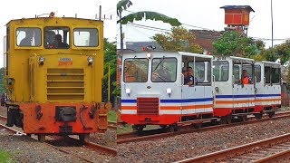 KERETA API KECIL MUNGIL  Lori Hokuriku amp Lori Dresin di Surabaya Gubeng [upl. by Assirrac]