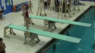 Jennifer Bell Performs 104C Front Double Somersault on 1Meter During the 2013 Winter Blast Meet [upl. by Anujra]