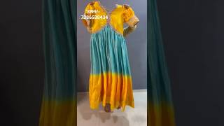 🧡 Georgette gown 🧡 Rs1099 7386538434 for orders trending subscribe shorts ytshorts [upl. by Reave]