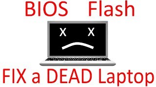 BIOS Recovery  Reviving a dead bricked laptop NO DESOLDERING [upl. by Kaehpos]