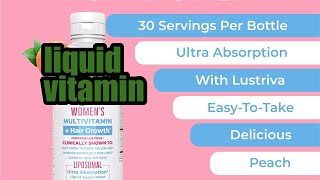 Review Liquid Multivitamin for Women  Hair Growth  Skin Care  Chromium Picolinate  Anti Aging Fo [upl. by Nahtanha550]