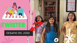 Desafio do Twister  Brincando com minha primas do jogo das Cores [upl. by Nibur760]