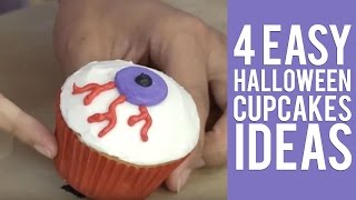 4 Easy Halloween Cupcakes Ideas from Wilton [upl. by Arretahs291]