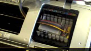 Epson R2400  Lyson Bulk Ink System Installation Part2 [upl. by Ttenrag]