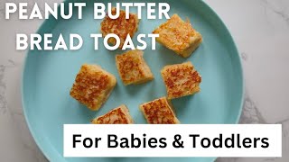 Peanut Butter Bread Toast For Babies and Toddlers  White Pot [upl. by Aifoz]