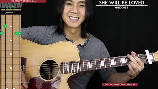 She Will Be Loved Guitar Cover  Maroon 5 🎸 Tabs  Chords [upl. by Hsiri473]