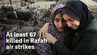 Gaza 67 dead in Rafah strikes as Israel plans ground assault [upl. by Yesor560]