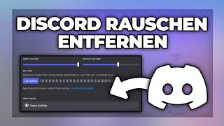 Discord Hintergrundgeräusche unterdrücken amp Rauschen entfernen  Tutorial [upl. by Ponzo]