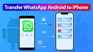 How to Restore WhatsApp Backup from Android to iPhone without Resetting 2023 [upl. by Ymma544]