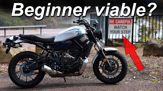 Yamaha XSR700 Suitable For Beginner Riders [upl. by Annahavas855]