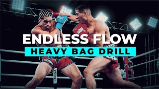 Endless Flow Bag Drill  Dutch Style Kickboxing amp Muay Thai [upl. by Anileba611]