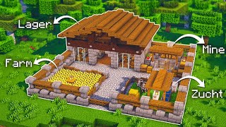 Minecraft Basis bauen Tutorial 119  Großes Starter Haus bauen in Minecraft [upl. by Atiram626]