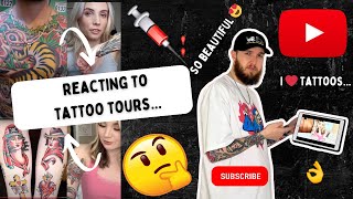 Reacting To Tattoo Tours On YouTube [upl. by Gnoix]