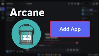 How To Add Arcane Bot To Discord Server [upl. by Gluck417]