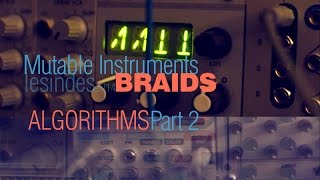 Mutable Instruments BRAIDS  Algorithms  Part 2 [upl. by Stringer]