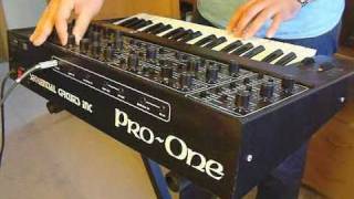 Sequential Circuits ProOne Analog Synthesizer 1981 [upl. by Benisch]