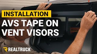 How to Install AVS Tape On Vent Visors on a 2019 Chevy Silverado [upl. by Ynnhoj187]