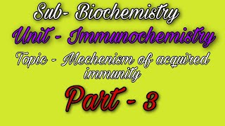 Immunochemistry  biochemistry  part3 [upl. by Htez]