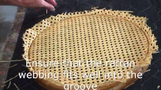 How To Re Cane A Chair Seat In Under 10 Mins [upl. by Peace471]