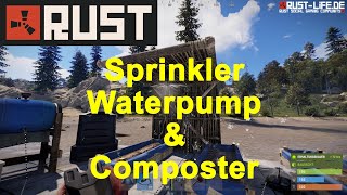 GamingDiary138 Rust SprinklerWaterPump amp Composter [upl. by Paige]