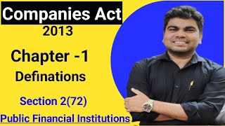 Companies Act 2013  Chapter1  Definitions  Section 272  Public Financial Institutions [upl. by Ilyssa]