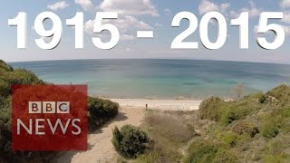 Gallipoli Drone video of WWI battlefield  BBC News [upl. by Nnaihs]