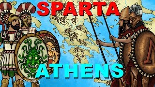 Athens vs Sparta Peloponnesian War explained in 6 minutes [upl. by Veedis696]