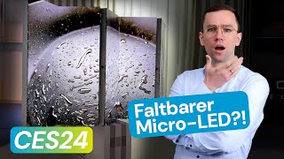 C SEED faltbarer Micro LED TV  CES 2024 News [upl. by Onfroi]