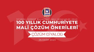 ÇÖZÜM DİYALOG  100 YILLIK CUMHURİYETE MALİ ÇÖZÜM ÖNERİLERİ [upl. by Nottnerb]