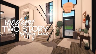 Bloxburg  Modern Two Story Roleplay Home  130k  Speedbuild [upl. by Aek]