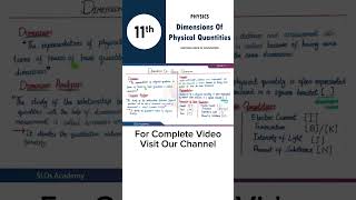 Dimensions Of Physical Quantities  National Book Of Foundation  NBF  Class 11th Physics Ch No 1 [upl. by Enelram960]