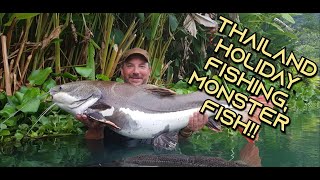 Gillhams fishing resort Thailand Monster fish [upl. by Anpas]