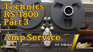 Technics RS 1800 Part 3  Servicing the Amp Section [upl. by Edva]