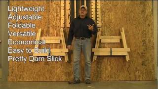 Sawhorse quotThe Ultimate Folding Sawhorsequot Shopdog [upl. by Treiber626]