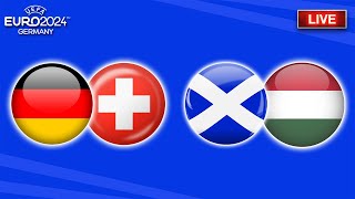 🔴 Deutschland vs Schweiz  Schottland vs Ungarn  EM 2024 Konferenz LIVE [upl. by Litnahs]