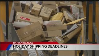 Holiday shipping deadlines loom [upl. by Anilem89]